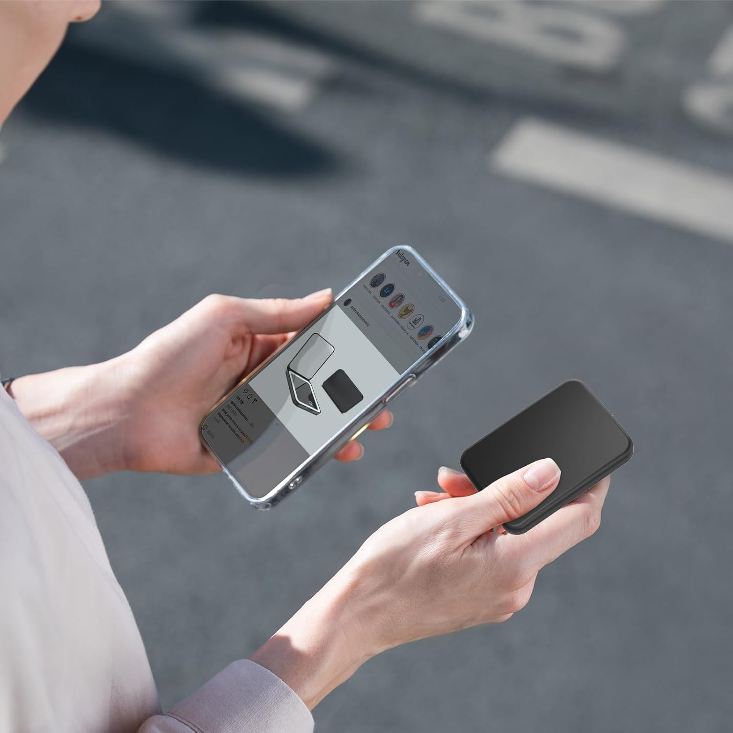 2025 Pocket Mirror, Rechargeable Dimmable 3 Color Lighting 1X/3X LED Compact Travel Makeup Mirror for Purse, Portable, Folding, Handheld, Small Lighted Mirror for Women Gift, Black