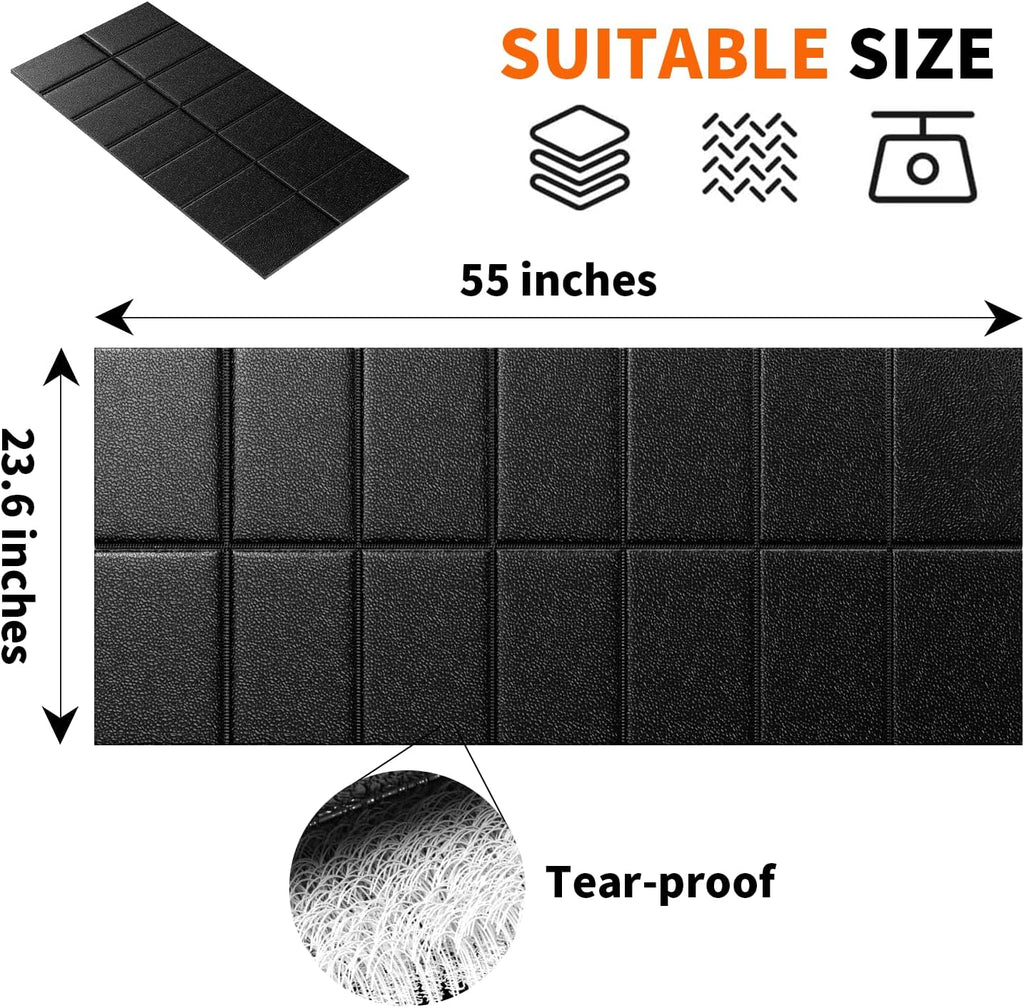 Walking Pad Mat for Carpet, Treamill Mat for Hardwood Floors, High Density, 1/4 Thickness, Folable, Floor Protection for Bike, Elliptical, Treadmill